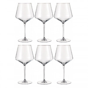Set de 6 pahare pentru vin Burgunder Puccini, sticla, 11 x 23 cm, 730 ml