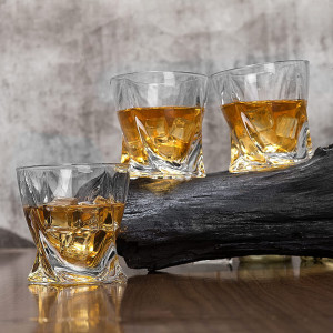 Set de 6 pahare pentru whisky LANFULA, sticla, transparent, 300 ml - Img 3