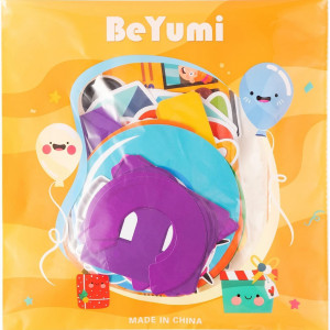 Set de 69 decoratiuni pentru Back To School BeYumi, hartie, multicolor