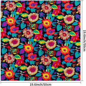 Set de 7 patch-uri ALaPon, bumbac, multicolor, 50 x 50 cm