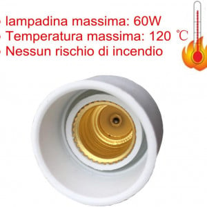 Set de 8  adaptoare de lampa GU10 la E14 DZYDZR, metal/plastic, alb, 40 x 28 mm