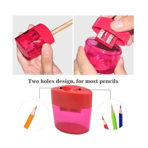 Set de 8 ascutitoare pentru creioane wirlColor, plastic, multicolor, 4 x 2,5 x 5 cm/5 x 2,5 x 5,5 cm