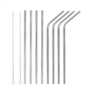 Set de 8 paie si 2 perii pentru curatare Hydrate, otel inoxidabil/nailon, argintiu/alb - Img 1