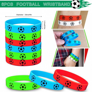 Set de accesorii pentru petrecere cu fotbal KKSJK, plastic/metal/textil, multicolor, 52 bucati - Img 6