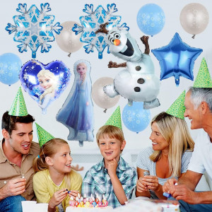 Set de baloane pentru petrecere Hilloly, latex/folie, albastru, 17 piese - Img 6