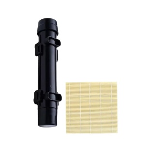 Set de forma si covoras pentru sushi OMKNEPS, bambus/PVC, negru