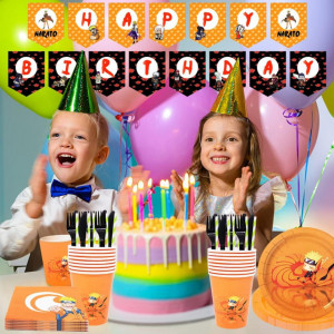 Set de vesela pentru petrecere Nesloonp, carton/plastic, multicolor, 97 piese - Img 2