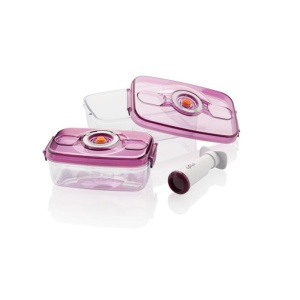 Set doua cutii de vidare si pompa GALLET MSV 250 BOX pentru depozitarea alimentelor in timpul calatoriei - Img 3