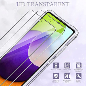 Set husa de protectie si 2 folii de sticla pentru Samsung Galaxy A52 YIRSUR, transparent 6,5 inchi - Img 6