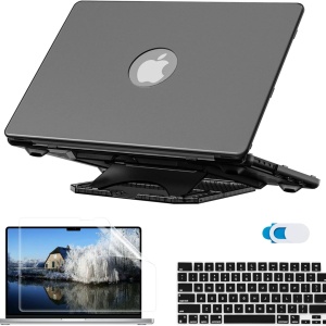 Set husa, huse tastatura, folie ecran si camera pentru MacBook Pro 2021/2022 Mama Mouth, plastic, 14 inchi