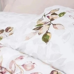 Set husa pilota + fata de perna, bumbac ranforce 100%, 155x220 cm + 80x80 cm, 145 fire, imprimeu pigmentat, inchidere nasturi/plic, multicolor - Verificat A · Re-Bloom - Img 3