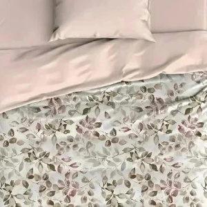 Set husa pilota + fata de perna, bumbac ranforce 100%, 155x220 cm + 80x80 cm, 145 fire, imprimeu pigmentat, inchidere nasturi/plic, multicolor - Verificat A · Re-Bloom - Img 4