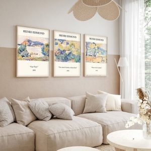 Set tablou decorativ Re-Bloom, 3 piese, lemn masiv/MDF, multicolor, 30 x 40 cm - Img 2