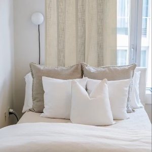 Softy perdea semitransparenta 140x245 cm, 100% poliester, gri deschis - Verificat A · Re-Bloom - Img 2