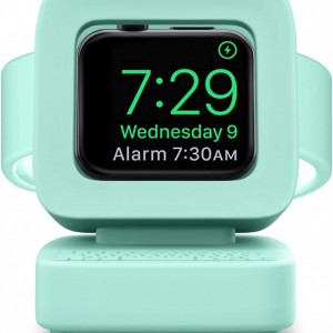 Statie de incarcare pentru Apple Watch YourLovely, silicon, verde deschis