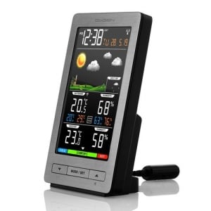 Statie meteo interior-exterior GoGEN ME 2930, senzor extern fara fir, LCD color - Img 2