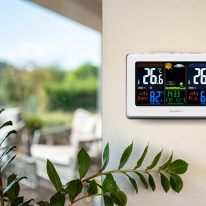 Statie meteo interior-exterior GoGEN ME 3257, senzor extern fara fir, LCD color - Img 4