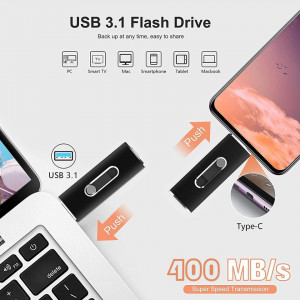 Stick de memorie USB 3.1 Vansuny, negru, 400MB/s,128 GB - Img 7