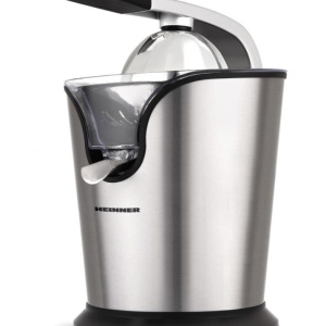 Storcator de citrice Heinner C160SS, Putere 160W, Capacitate 0.24L, Sita inclusa, Inox, Argintiu