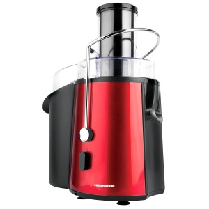 Storcator de fructe Heinner XF-1000RD, Putere 1000W, Recipient suc 1L, Recipient pulpa 2L, Rosu metalic