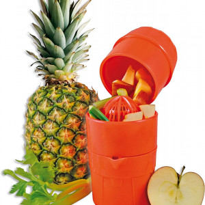 Storcator manual de fructe Euromarketing, plastic, portocaliu - Img 1