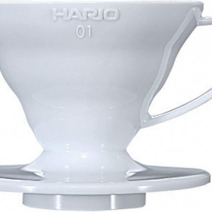 Suport de filtru pentru cafea Hario, plastic, alb - Img 1