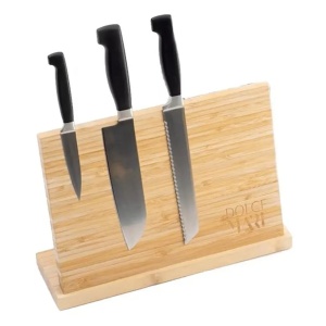 Suport magnetic pentru cutite, Dolce Mare, doua fete din bambus, XXL, 35 x 25x11 cm, Resigilat, Grad A