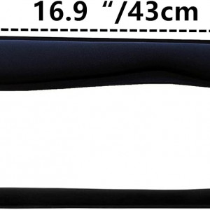 Suport pentru incheietura mainii la tastatura DongAi, spuma de memorie, negru, 43 x 8,5 cm 