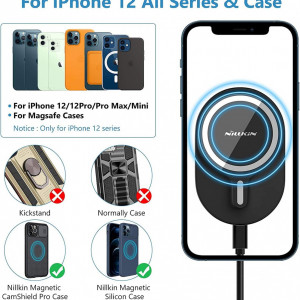 Suport pentru telefon cu incarcare wireless Nillkin, negru, 7,5 W - Img 7