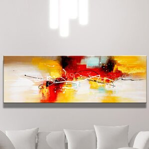 Tablou „Abstract”, multicolor, 40 x 120 cm - Img 3