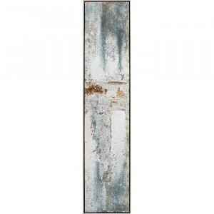 Tablou „Abstrakt”, gri, 129 x 29 cm - Img 1