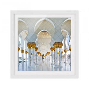 Tablou „Moscheea din Abu Dhabi”, 50 x 50 x 2 cm