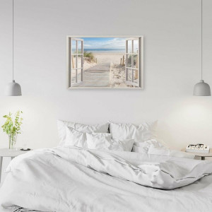 Tablou Canvas „Window to the Beach”, 60 x 90cm - Img 2