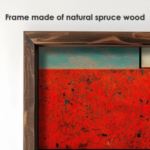 Tablou decorativ abstract MDF/lemn masiv 40x120x3.5 cm, format vertical, multicolor - Verificat A · Re-Bloom - Img 4