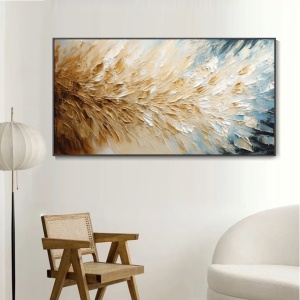 Tablou decorativ canvas, 50x120 cm, panza/lemn, format panoramic, multicolor - Verificat A · Re-Bloom - Img 2