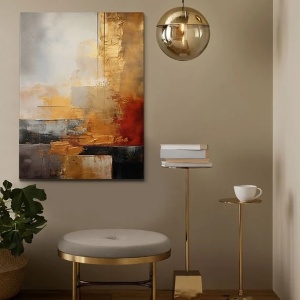 Tablou decorativ canvas, 50x70 cm, panza 100%, cadru lemn 100% grosime 3 cm, multicolor - Verificat A · Re-Bloom - Img 3