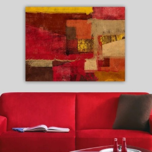 Tablou decorativ canvas, 70x100 cm, panza/lemn, multicolor - Verificat A · Re-Bloom - Img 2