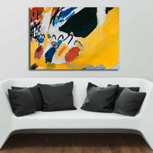Tablou decorativ Re-Bloom, panza/lemn, multicolor, 70 x 100 cm - Img 2