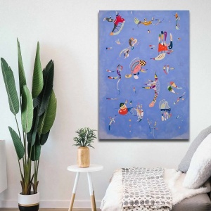Tablou decorativ Re-Bloom, panza/lemn, multicolor, 70 x 100 cm - Img 2