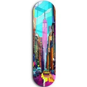 Tablou decorativ Re-Bloom, sticla temperata, multicolor, 80 x 20 cm