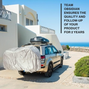 TeamObsidian husa protectie biciclete XXL, pentru 3 biciclete, poliester Oxford 300D, Gri - Verificat A · Re-Bloom - Img 2