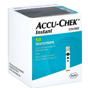 Teste de glicemie Accu-Chek Instant, 50 buc., Resigilat, Grad A