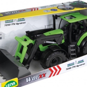 Tractor cu cupa functionala plastic Deutz Fahr Agrotron 7250 Worxx pentru copii 45 cm - Img 2