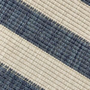 Traversa Gala Lm, textil, alb/albastru, 80 x 350 cm - Img 3