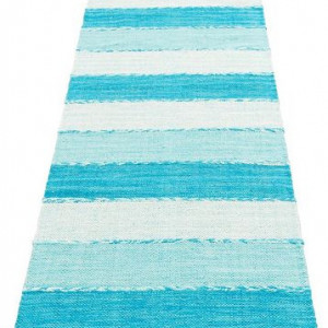 Traversa Home Affaire, textil, alb/albastru, 90 x 250 cm