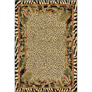 Traversa Mouser, polipropilena, fildes/negru, 79 x 305 cm - Img 1