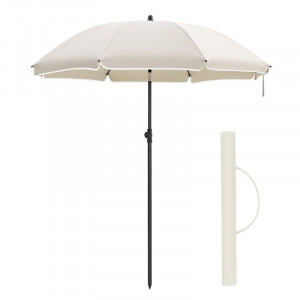 Umbrela de soare Dow, alb/negru, 160 x 210 cm - Img 2