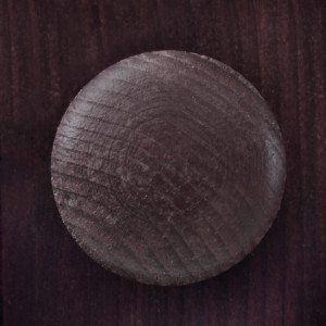 Vitrina Lisa - lemn masiv, maro havana, 60/35/180 cm - Img 5