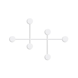 Wallxpert cuiere de perete metal, 82x60x10 cm, grosime 10mm, capacitate 10 kg, 0.71 kg, alb - Verificat A · Re-Bloom