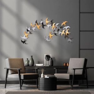 Wallxpert decor de perete din metal pictat manual 137x62 cm, grosime 1.5mm, 2kg, design complex, multicolor - Verificat A · Re-Bloom - Img 4